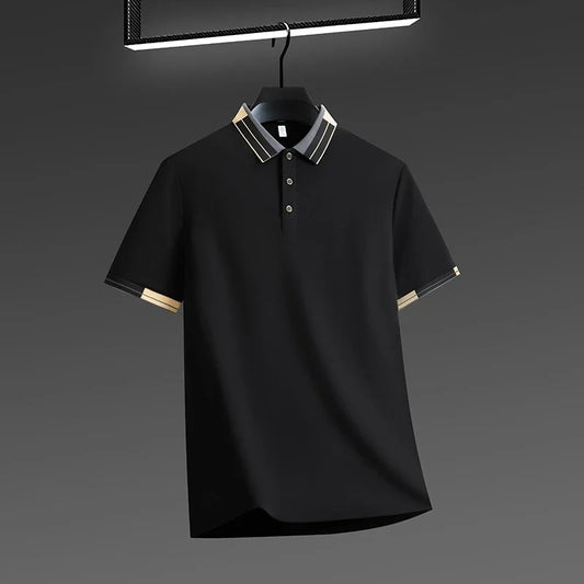 VARDALABEL Men’s Short Sleeve Polo Shirt