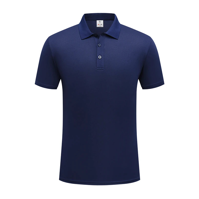 VARDALABEL Men’s Solid Color Short Sleeve Polo Shirt