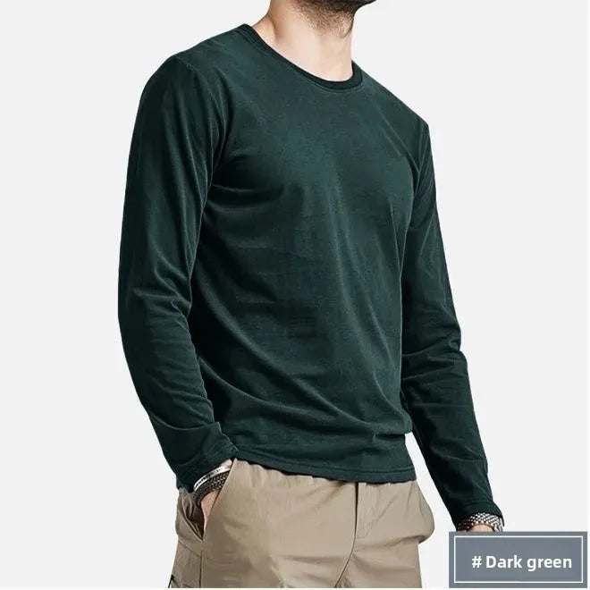 VARDALABEL Men’s Slim Fit Long Sleeve Tee