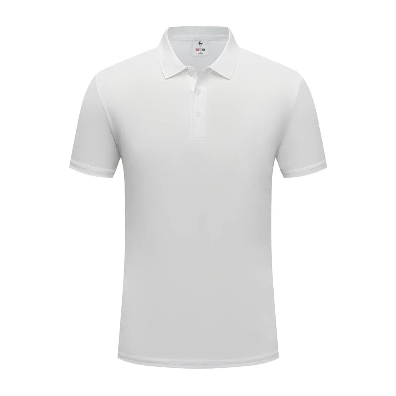 VARDALABEL Men’s Solid Color Short Sleeve Polo Shirt