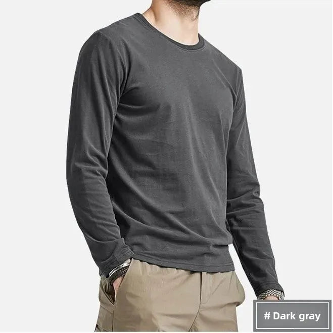 VARDALABEL Men’s Slim Fit Long Sleeve Tee