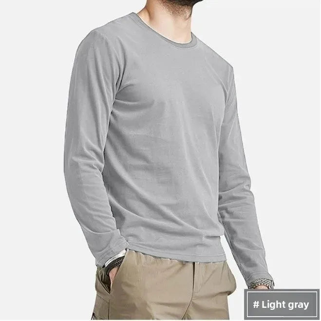VARDALABEL Men’s Slim Fit Long Sleeve Tee